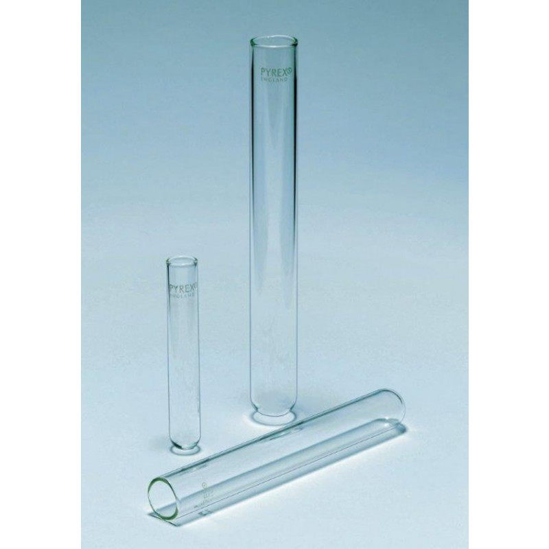 Tube à essai en verre transparent 10ml (lot de 10)