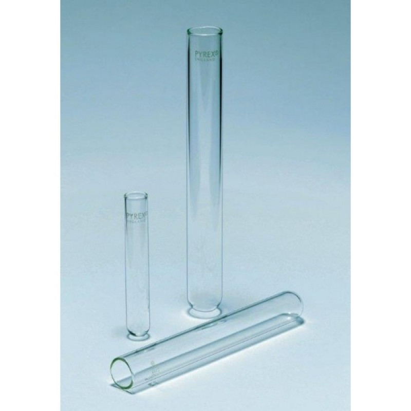 Tube à essai 100x12mm en verre borosilicate avec bouchon de liège, Tubes à  essais, Verre